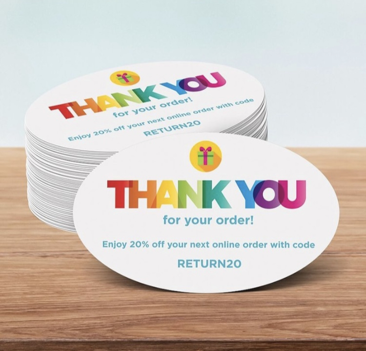 Oval Business Cards - Image 2