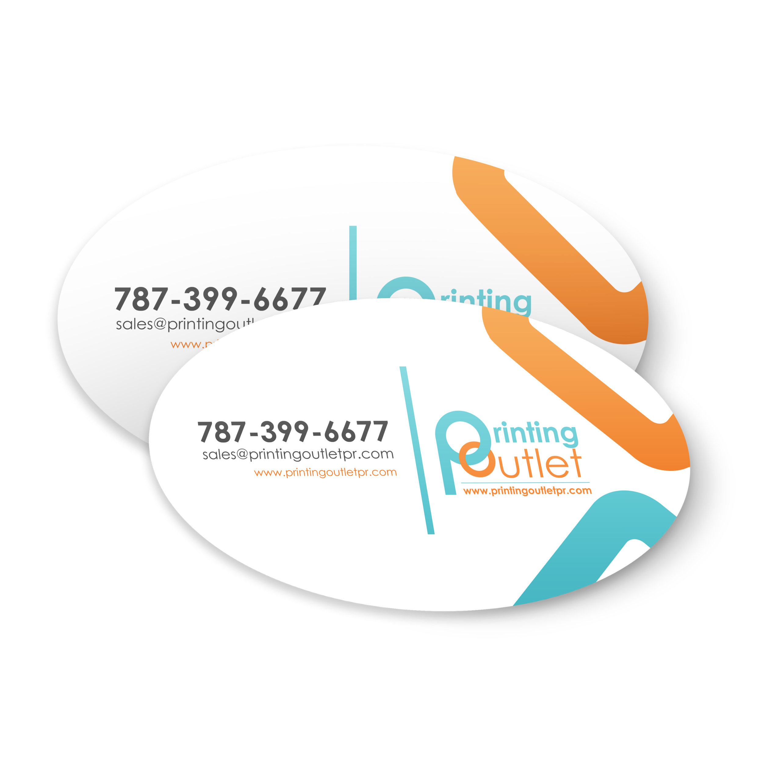 Oval Business Cards