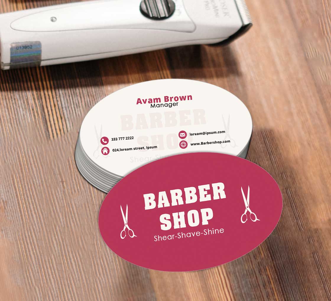 Oval Business Cards - Image 4