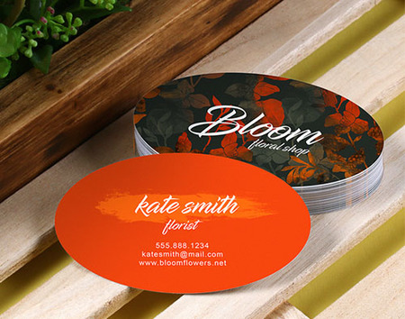 Oval Business Cards - Image 6